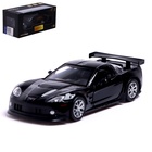 Машина металлическая CHEVROLET CORVETTE C6-R, 1:32, открываются двери, инерция, цвет чёрный, уценка 10852009