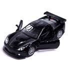 Машина металлическая CHEVROLET CORVETTE C6-R, 1:32, открываются двери, инерция, цвет чёрный, уценка 10852009