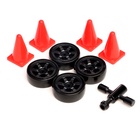 Машинка на пульте управления «Легенда Дрифта», радиоуправление, полный привод, 40 км/ч, 2 комплекта колёс, 1:16, цвет красный - Фото 10