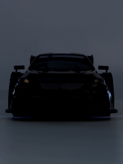 Машинка на пульте управления «Легенда Дрифта», радиоуправление, полный привод, 40 км/ч, 2 комплекта колёс, 1:16, цвет чёрный