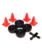 Машинка на пульте управления «Легенда Дрифта», радиоуправление, полный привод, 40 км/ч, 2 комплекта колёс, 1:16, цвет чёрный - Фото 10