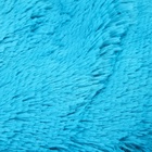 Лежанка для животных с подушкой, мех, сатин, периотек, 45 х 45 х 15 см, чёрная/голубая, - фото 29835074