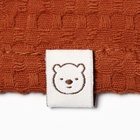 Плед Крошка Я Waffle 70*140 см, цв.терракотовый, вафля, 100% хлопок, 195гр/м2 - фото 28518236