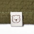 Плед Крошка Я Waffle 70*140 см, цв.зеленый, вафля, 100% хлопок, 195гр/м2 - фото 28518246