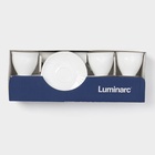 Чайный сервиз Luminarc CADIX, 220 мл, 6 персон, стеклокерамика, белый - Фото 8