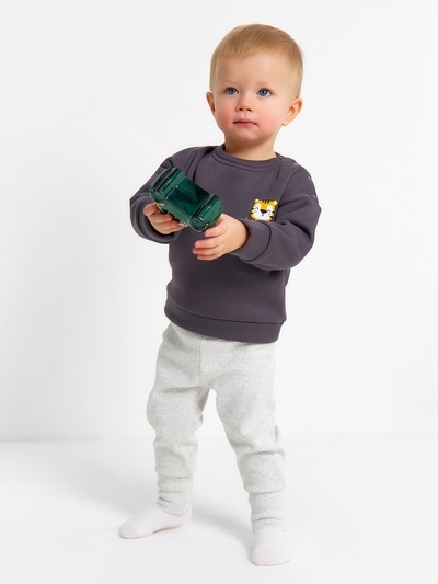 Брюки детские MINAKU, рост 74-80 см, экрю