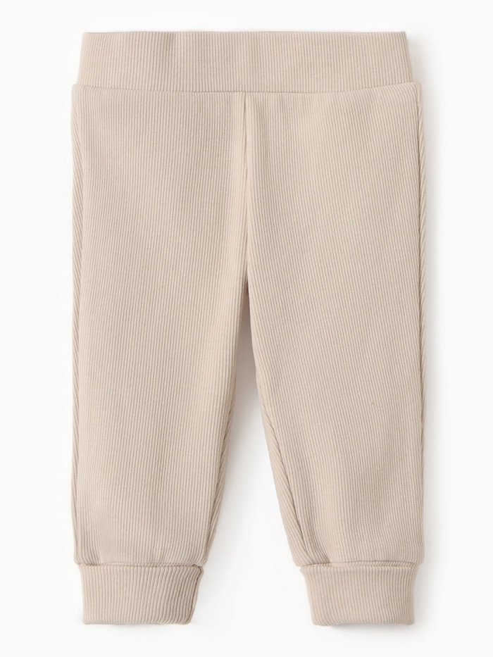 Брюки детские MINAKU, рост 86-92 см, бежевые - Фото 1