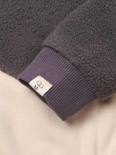 Худи - боди детское MINAKU, рост 68-74 см, графит, экрю