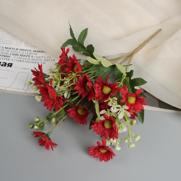 Букет искусственный «Хризантема селебрейт», h=30 см, МИКС