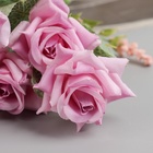 Букет искусственный «Роза леди с крупными листьями», 26 см, МИКС - Фото 2