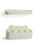 Подставка для зонтов, пластик, 23.5×7.5×11 см, 6.5×23.5×4 см, белая - Фото 2