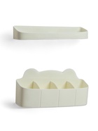 Подставка для зонтов, пластик, 23.5×7.5×11 см, 6.5×23.5×4 см, белая - Фото 4