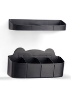 Подставка для зонтов, пластик, 23.5×7.5×11 см, 6.5×23.5×4 см, чёрная - Фото 4