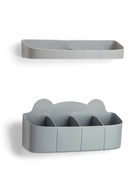 Подставка для зонтов, пластик, 23.5×7.5×11 см, 6.5×23.5×4 см, серая - Фото 2