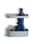 Подставка для зонтов, пластик, 23.5×7.5×11 см, 6.5×23.5×4 см, серая - Фото 3