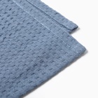 Плед Крошка Я Waffle 70*140 см, цв.синий, вафля, 100% хлопок, 195гр/м2 - фото 28518270