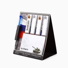 Подарочный набор, стикеры 20 листов и мини ручка шариковая «За отвагу. 23 февраля» - Фото 5