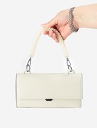 Ручка для сумки, жемчужины, 30 см, 2 карабина, цвет белый, серебряный 10850365