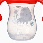 Бутылочка для кормления Крошка Я Baby time collection, широкое горло, от 6 мес., 240 мл, красная - Фото 8