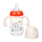 Бутылочка для кормления Крошка Я Baby time collection, широкое горло, от 6 мес., 240 мл, бежевый - Фото 2
