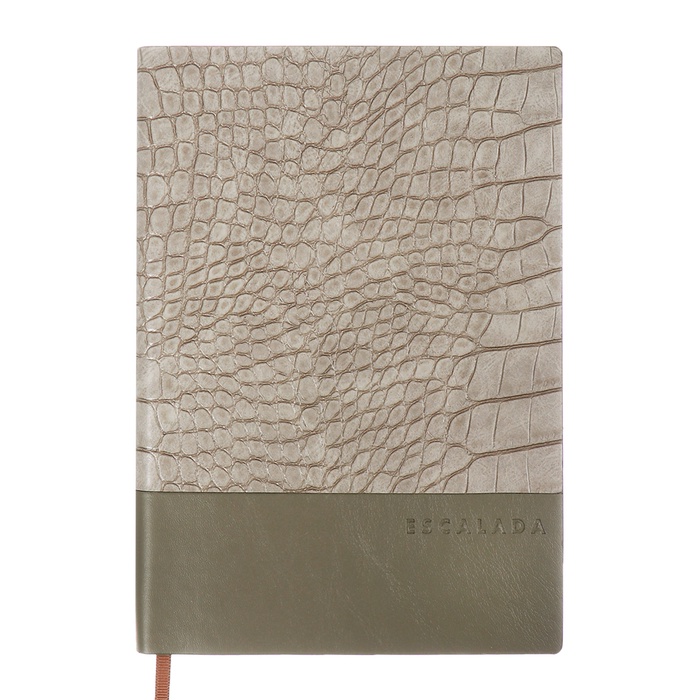 Ежедневник недатированный А5, 160 листов, ESCALADA, мягкая обложка из искусственной кожи, тиснение фольгой, ляссе, блок 70 г/м² - Фото 1