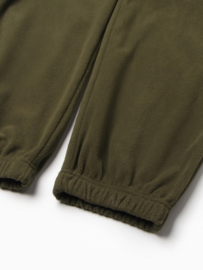 Брюки флисовые для девочки MINAKU: Fleece Soft, хаки, рост 146 см