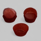 Форма для выпечки кексов бумажная UPAK LAND, 4×2.1 см, одноразовая, коричневая 10666031