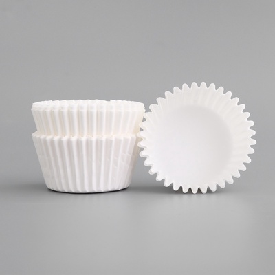 Форма для выпечки кексов бумажная UPAK LAND, 4.5×2.6 см, одноразовая, белая