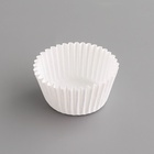Форма для выпечки кексов бумажная UPAK LAND, 4.5×2.6 см, одноразовая, белая - Фото 3