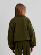 Толстовка флисовая для девочки MINAKU: Fleece Soft, хаки, рост 146 см 10838191 - фото 13126549