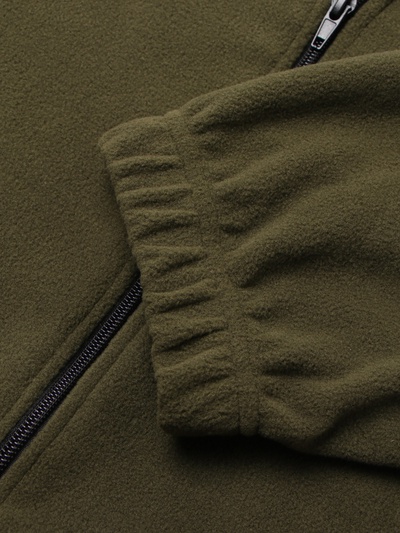 Толстовка флисовая для девочки MINAKU: Fleece Soft, хаки, рост 170 см