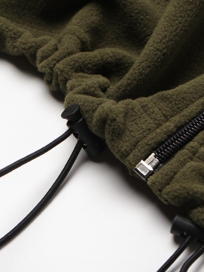 Толстовка флисовая для девочки MINAKU: Fleece Soft, хаки, рост 170 см