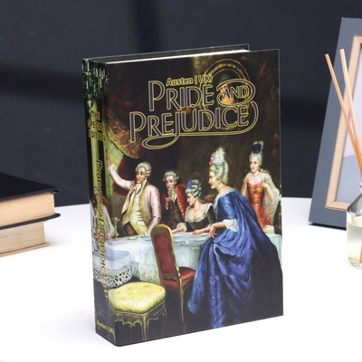 Шкатулка - книга сейф «Гордость и Предубеждение», с настоящими страницами, замком и ключами