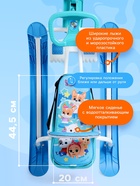 Снегокат «Тимка спорт 4-1» Кошечки-собачки, со спинкой, голубой, ТС4-1/K-C1 Nika - Фото 3