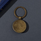 Брелок для ключей на кольце «Круг. Гусь», стекло, металл, d=3 см - Фото 3