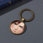 Набор: брелок для ключей и значок для одежды, рюкзак «Русский парень и девушка», 6×11 см - Фото 3