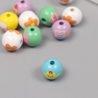 Бусины для творчества дерево «Пасха», набор 10 шт., 1.6×1.6×1.6 см - Фото 3