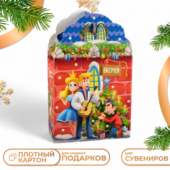 Подарочная коробка «Бременские Музыканты», 16×7.5×26 см 1 шт. - Фото 1