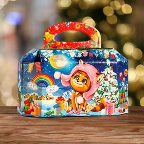 Подарочная коробка «Подарки для котят», для сладких подарков, 16.5×29×17 см 1 шт.