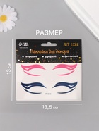 Наклейка на лицо «Стрелки для глаз. Крыло», 13×13.5 см - Фото 2