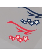 Наклейка на лицо «Стрелки для глаз. Звёзды», 13×13.5 см - фото 58024303