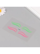 Наклейка на лицо «Стрелки для глаз. Двойка», 13×13.5 см - фото 117467061