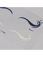 Наклейка на лицо «Стрелки для глаз. Волна», 13×13.5 см - фото 58024315