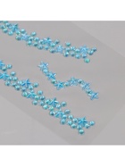 Наклейка-стразы на шею «Чокер из звёзд», голубой, 11.6×18 см - Фото 6