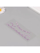 Наклейка-стразы на шею «Чокер из звёзд», сиреневый, 11.6×18 см - Фото 5