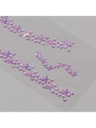 Наклейка-стразы на шею «Чокер из звёзд», сиреневый, 11.6×18 см - Фото 6