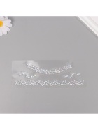 Наклейка-стразы на шею «Чокер из звёзд», серебро, 11.6×18 см - Фото 4