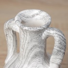 Ваза «Бригэм», кувшин, d=6 см, h=19×12 см, керамика, бело-серая 10697964 Ваза «Бригэм», кувшин, d=6 см, h=19×12 см, керамика, бело-серая 10697964