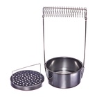 Кистемойка для художественных кистей, металлическая, с держателем, высота 4.9 см - Фото 4