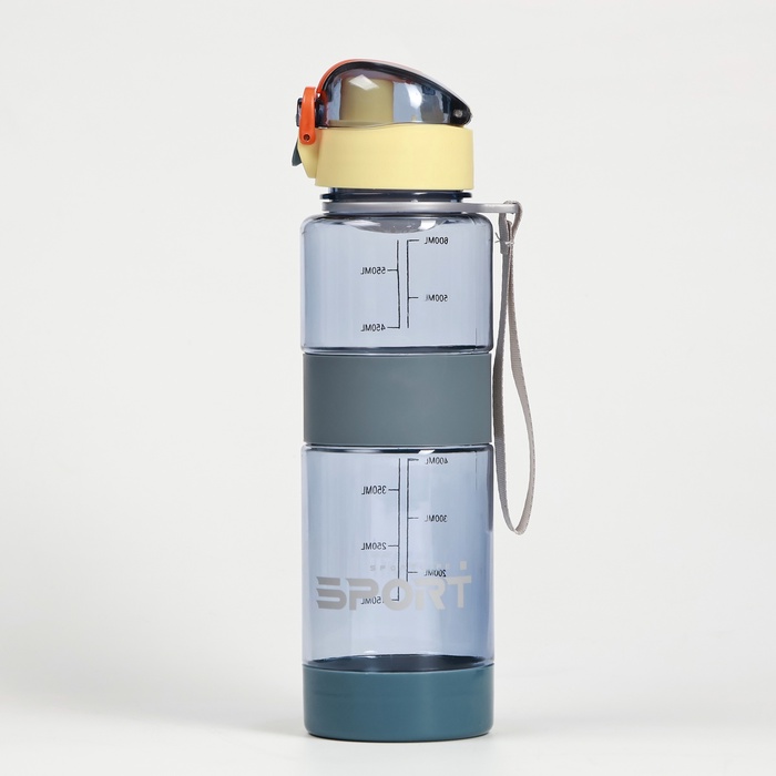 Бутылка для воды, 24×7 см, 600 мл, спортивная, с поильником - Фото 1